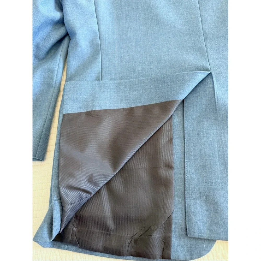 Meeting Street Mens Light Blue Two Button Blazer Sport Coat Jacket 44 Long‎